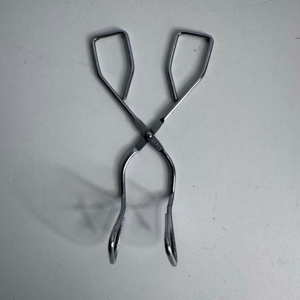 VTG Ecko Metal Kitchen Utensil Hotdog Grabber Gripper Tongs 8in